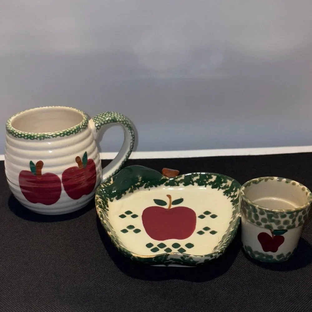 Apple Design Ceramic Kitchen Set - Picture 1 of 10